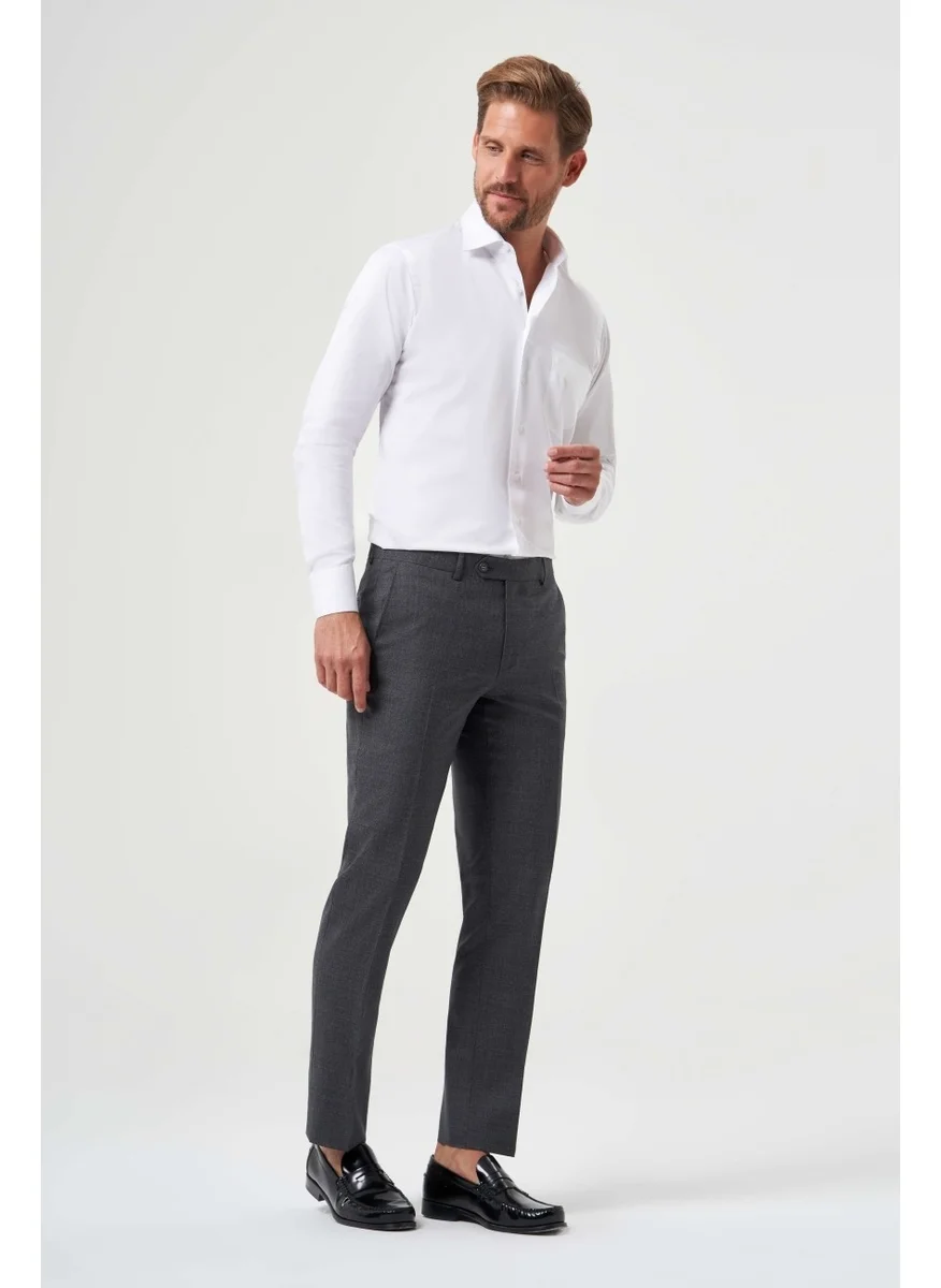 Bisse Men's Regular Fit Classic Trousers Smoked PPNK22K22222_D57