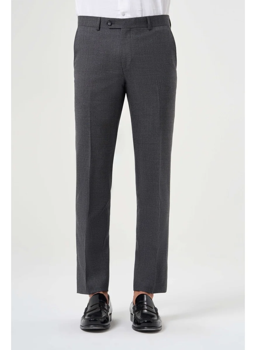 Bisse Men's Regular Fit Classic Trousers Smoked PPNK22K22222_D57