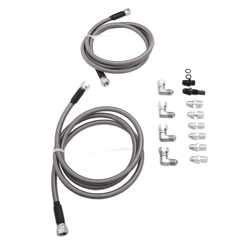 Transmission Cooler Line Kit: AN6 Size Stainless Steel PTFE Hose - Leakproof Construction Enhanced Cooling Efficiency for Towing Trucks SUVs & Universal Transmission Replacement - Image 4