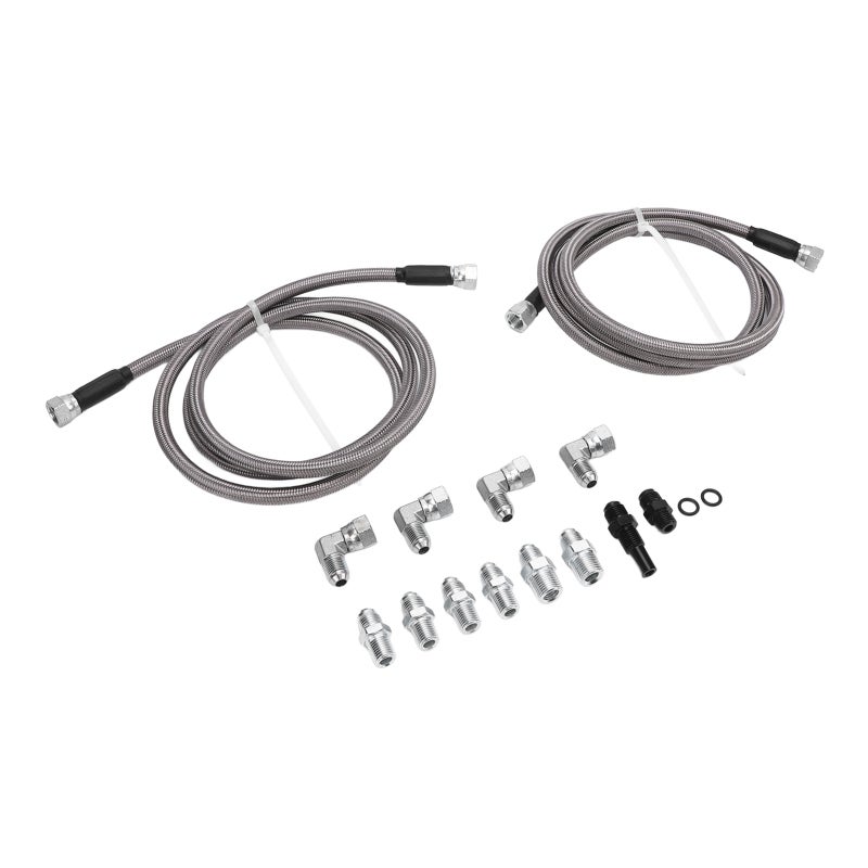 Transmission Cooler Line Kit: AN6 Size Stainless Steel PTFE Hose - Leakproof Construction Enhanced Cooling Efficiency for Towing Trucks SUVs & Universal Transmission Replacement - Image 5
