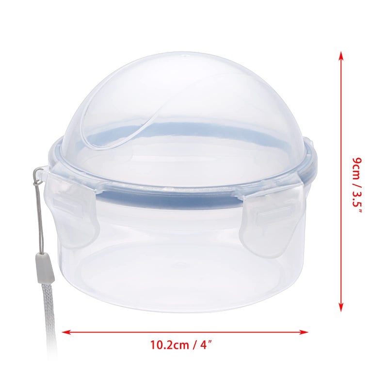 JUXYES Small Fruit and Vegetable Storage Containers With Lid  Plastic Onion Storage Keeper Containers for Fridge  Portable Fruit And Vegetable Savers Storage Containers for Onion Tomato Lemon Apple - Image 2