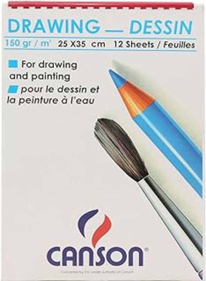 Canson Drawing Sketch Book 25 * 35cm 12 Sheets
