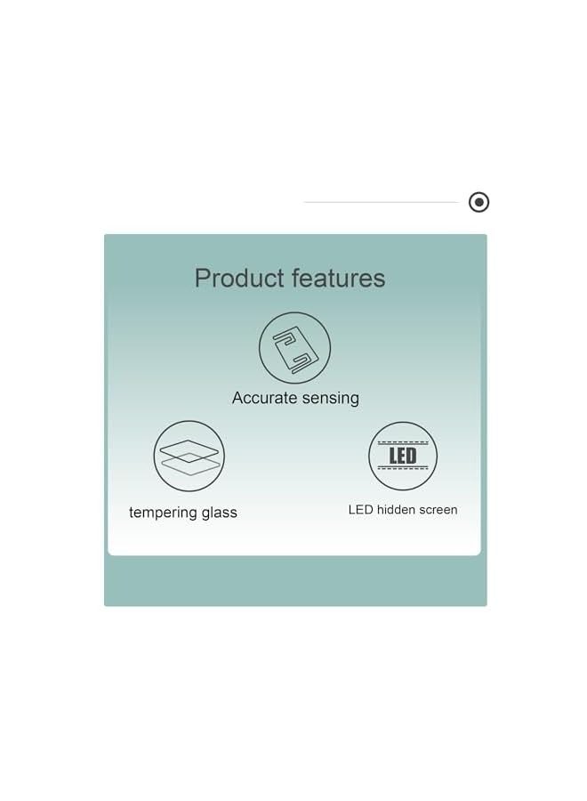 PROMASS Digital Bathroom Scale for Body Weight, Highly Accurate Weighing Scale with High Precision Sensors, LED Clear Display, Modernized, 180kg/396lb, Pink and Blue Gradient, Batteries Included - Image 5