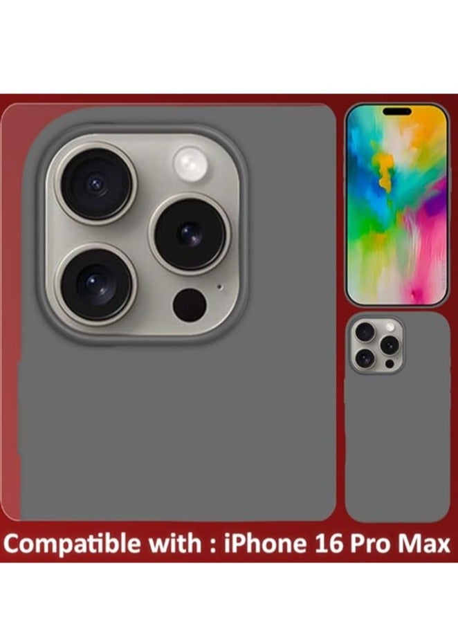 JAJEEK "New Liquid Silicone Case for iPhone 16 Pro Max – Ultra Slim, Soft Anti-Scratch Microfiber Lining & Drop Protection" - Image 5