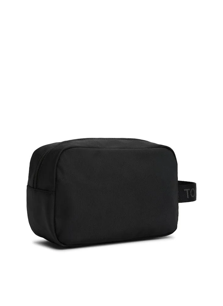 تومي جينز Logo Detailed Zip Through  Toiletry Bag