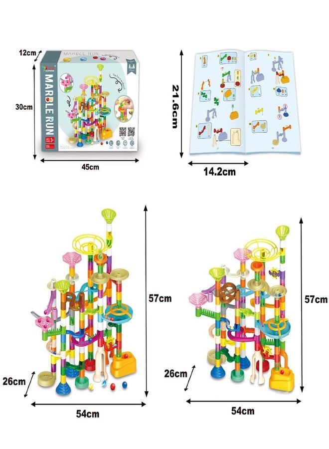 KaGrbves Marble Run for Kids Ages 4-8-12-150pcs Sturdy Building Toys - Amazing Fun Valentines Boys Girls Gifts - Magic Tracks - Glow in The Dark - Mindware - Marbles for Kids - Image 2