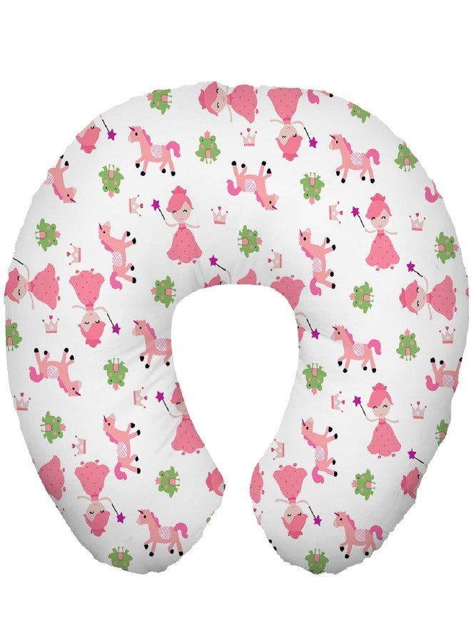 TOYSILO Adjustable Nursing & Breastfeeding Pillow for Baby – Multi-Use Feeding Support Cushion for Bottle Feeding, Tummy Time & Sitting – Soft Removable Cover Washable, (Princess) - Image 1