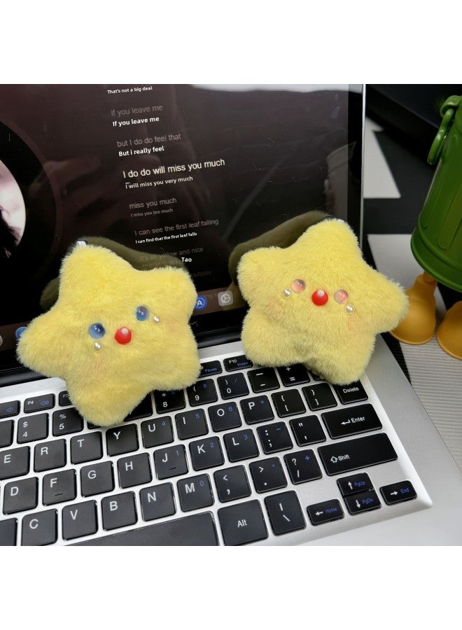 Shen Xing Back To Stars Plush Doll Doll Pendant Cute Star Bag Keychain Hanging Grasper Wholesale-Specifications:Yellow Shen Star Return To The Stars (pink Eyes)-Color: Will Squeak - Image 3