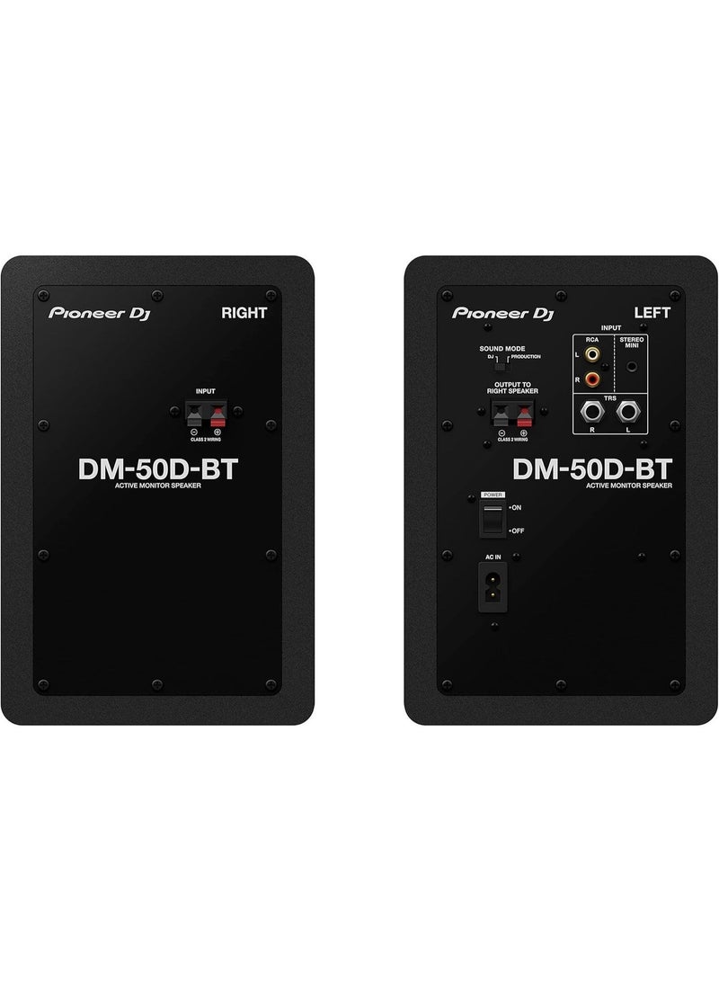Pioneer DJ سماعات مونيتور نشطة بزاوية 5 بوصات من بايونير دي جي DM-50D-BT مع بلوتوث - أسود - Image 3