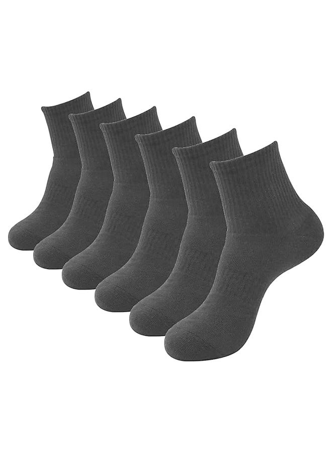 DUNISO 6 Pairs Of Comfortable Cushioning Ankle Socks, High-Quality Cotton Comfort, Thin Sports Socks Set, Comfortable And Breathable Casual Socks  - Image 1