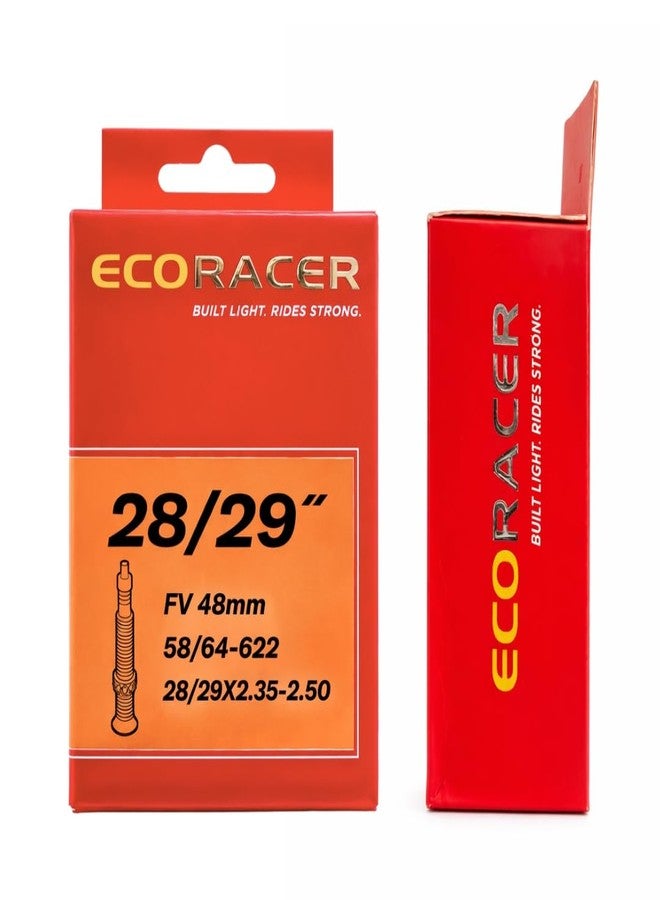 FCCRACING Ralson ECORACER Bicycle Tube 28/29 * 2.35-2.50 | Presta Valve 48mm | Premium Butyl Rubber Inner Tube for Bicycle (Pack of 2) - Image 4