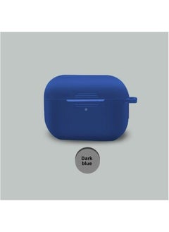Protective Case For Airpods Pro Apple Third Generation Airpodspro2 Wireless Headset Silicone Case-Color:654C Dark Blue-Applicable Model:Airpods Pro2 (without Ears, One-piece)