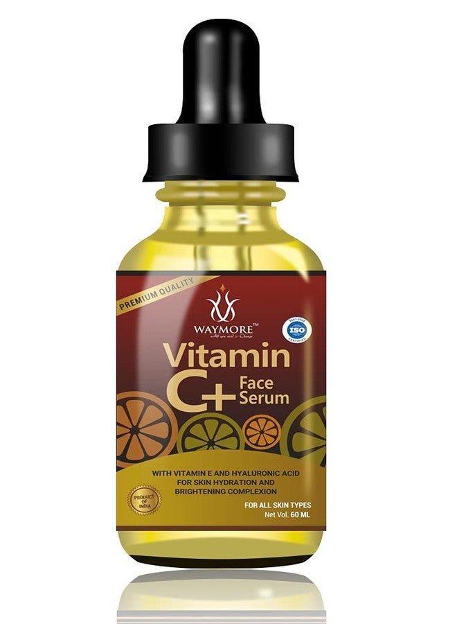 WAYMORE Vitamin C+ Serum for Face, Facial Serum for Anti-Aging, Dark Spots, Wrinkles, Fine Lines, Acne Scars, and Dark Circles - 60Ml (Pack of 1) - Image 2