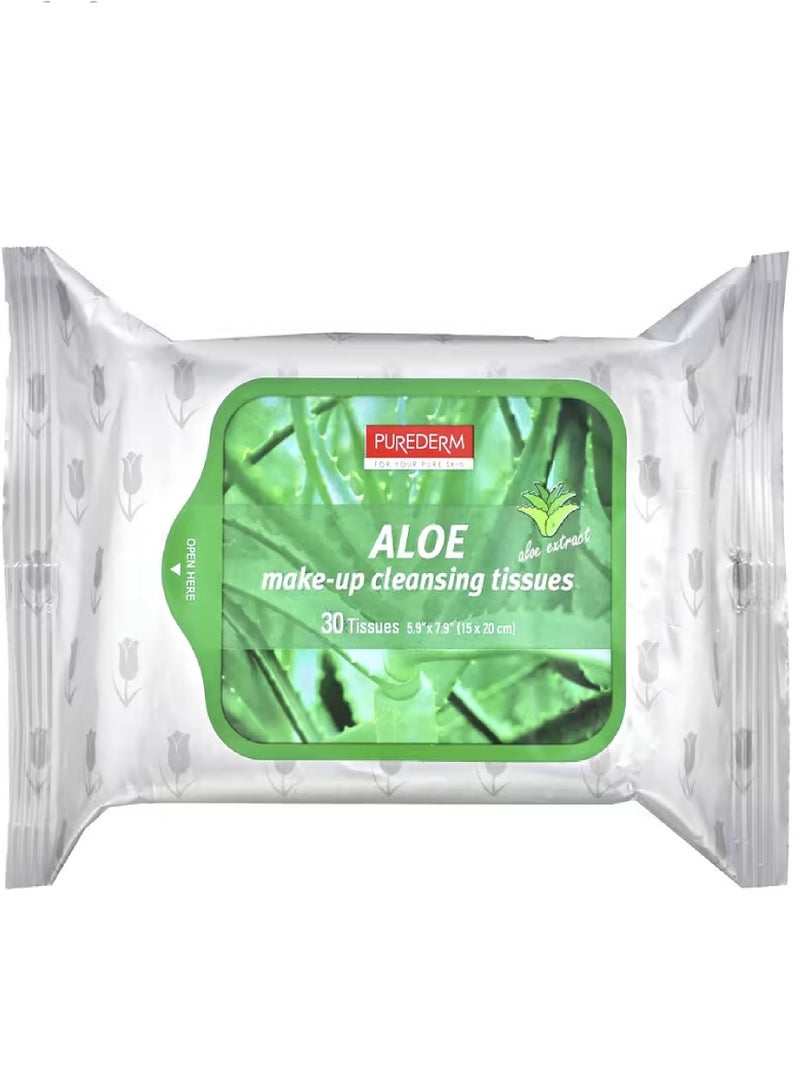 Purederm PUREDERM ALOE CLEANSING TISSUES 30'S
