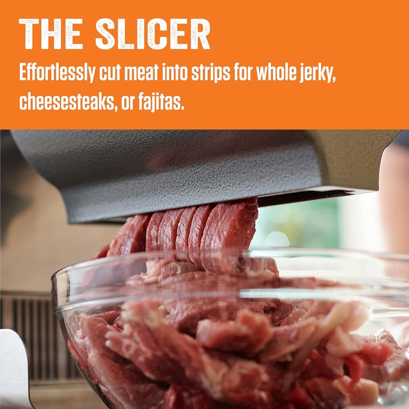 LEM LEM Products BigBite 2in1 Jerky Slicer and Tenderizer Attachment for Meat Grinders Aluminum  - Image 4