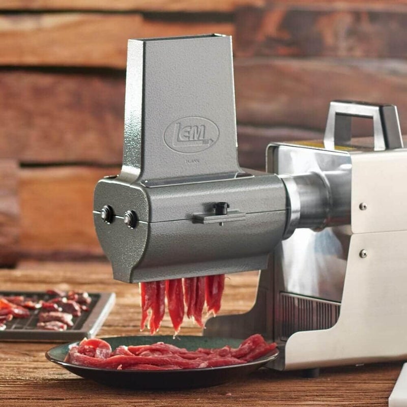 LEM LEM Products BigBite 2in1 Jerky Slicer and Tenderizer Attachment for Meat Grinders Aluminum  - Image 2
