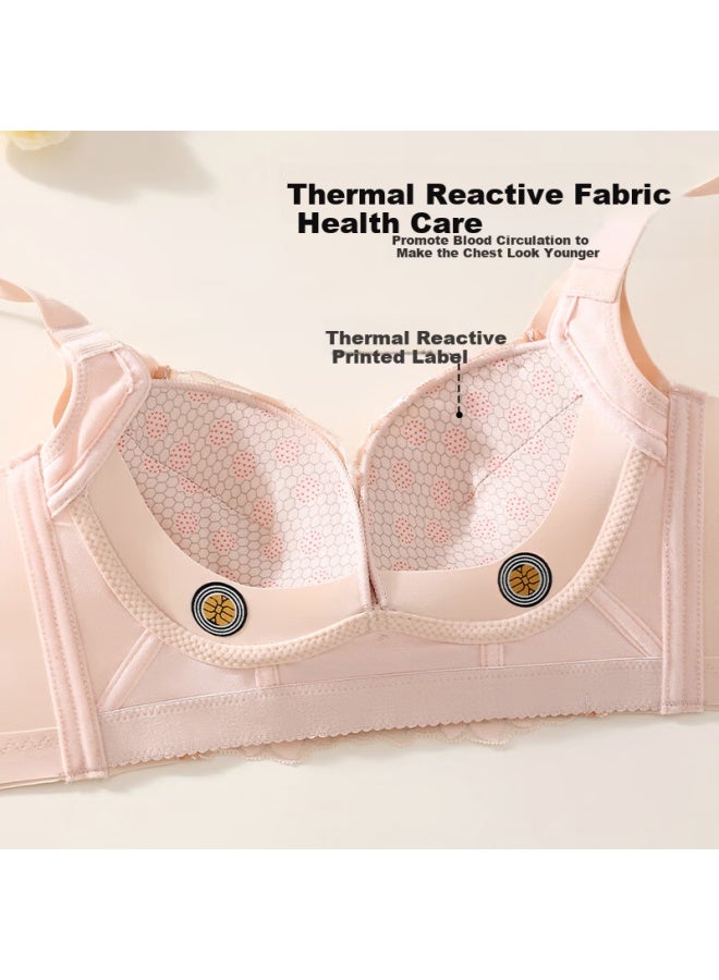 Gracewell Lace Push-Up Adjustable Lift Bra Women'S Upper Support Prevent Sagging Side Gathering Bra Summer - Image 2
