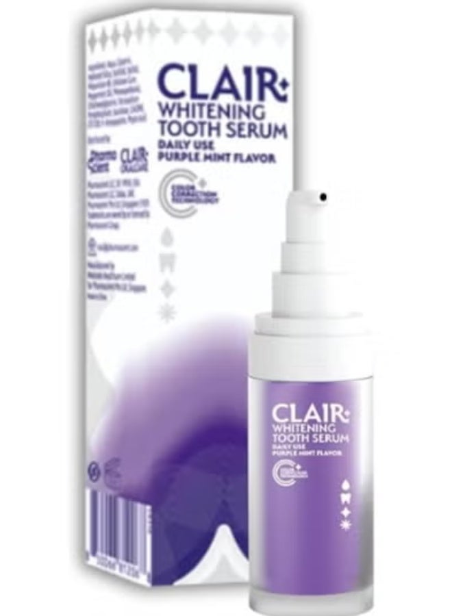 CLAIR Whitening Tooth Serum Purple Mint Flavor- 30ml - Image 2