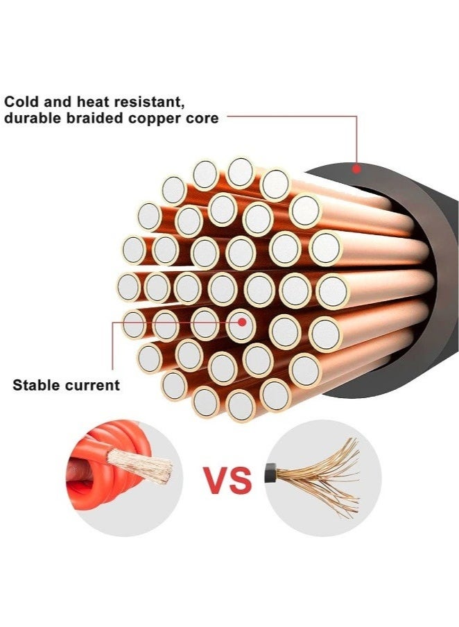 Bukela 5M 3000Amp Jumper Cables for Car Battery Heavy Duty Jumper Cables for Jump Starting Dead or Weak Batteries Emergency Roadside Assistance Works in Every Weather - Image 3