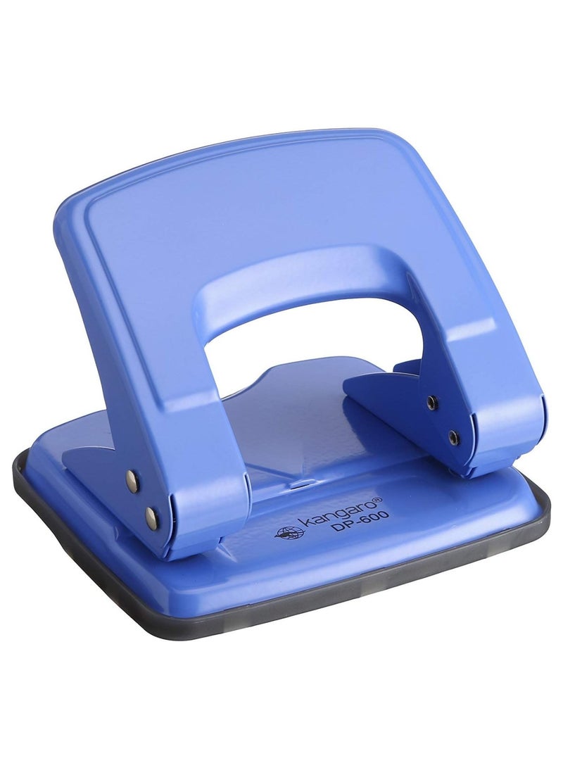 Kangaro 1-Piece DP-600 Two Hole Medium Paper Punch 22 Sheet Capacity Assorted Colours - Image 3