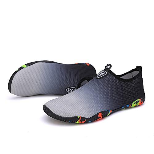 Vsufim Quick-Dry Water Sports Barefoot Shoes Aqua Socks for Swim Beach Pool Surf Yoga for Women Men (8 Women/7 Men) - Image 2