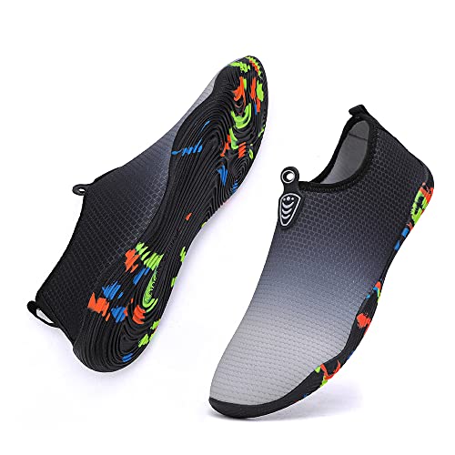 Vsufim Quick-Dry Water Sports Barefoot Shoes Aqua Socks for Swim Beach Pool Surf Yoga for Women Men (8 Women/7 Men) - Image 3