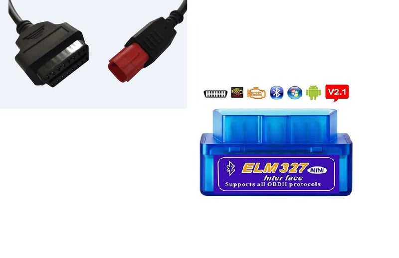 Mapout24 Original Branded obd2 Scanner Cable elm327 Bike Cable OBD Cable Scanner with 6 Month Free Replacement Warranty 6 Pin Coplaer for Yamaha, Suzuki, and Honda Bs6-Bs7 Bikes SMPL036 - Image 5