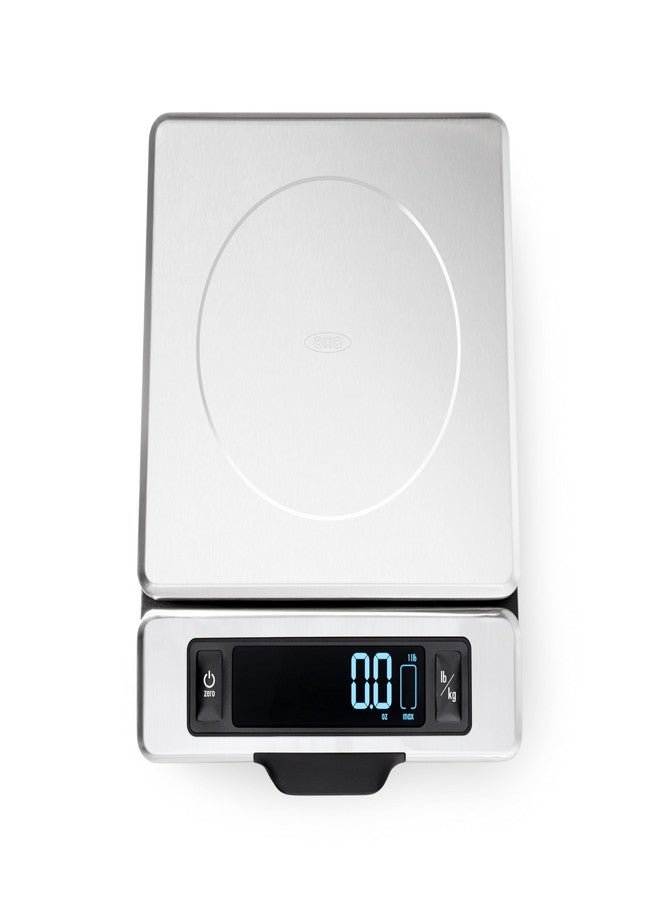 OXO Good Grips Stainless Steel Food Scale with Pull-Out Display, 11-Pound NEWER VERSION AVAILABLE - Image 1