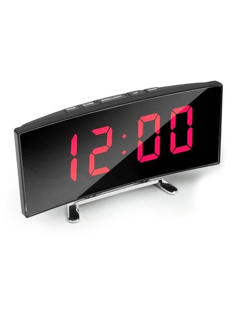 Crony ساعة رقمية LED 6507 | ساعة منبه رقمية مرآة - Image 1