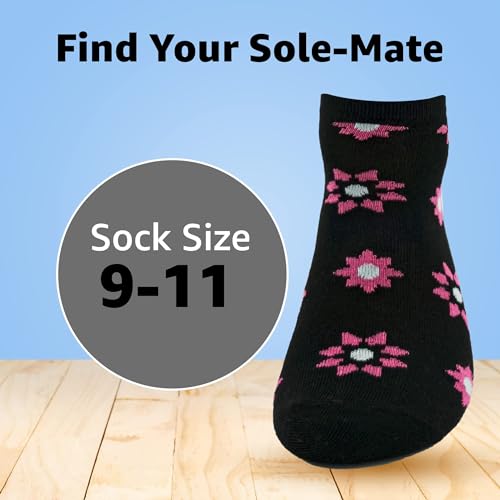 BRIGHT STAR Women's Low Cut Ankle Socks - 30-Pair | Soft & Comfortable Athletic Socks, Durable Polyester Blend, Machine Washable, Stylish Sock Pack for All Seasons (Size 9-11) - Image 5