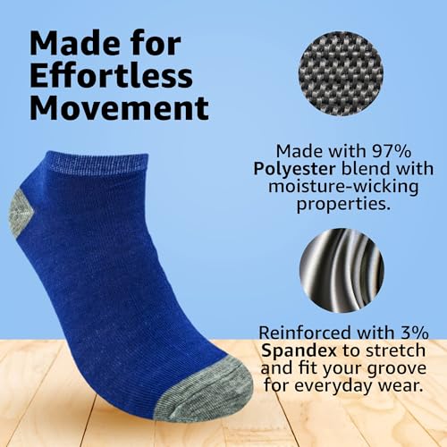 BRIGHT STAR Women's Low Cut Ankle Socks - 30-Pair | Soft & Comfortable Athletic Socks, Durable Polyester Blend, Machine Washable, Stylish Sock Pack for All Seasons (Size 9-11) - Image 4