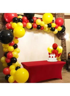 Sowide Red Black Yellow Balloon, 60 Pcs 12 Inches Cartoon Game Balloons For Kids Cartoon Theme Party Decorations Birthday Balloons Baby Shower Engagement Party Supplies  - Image 5
