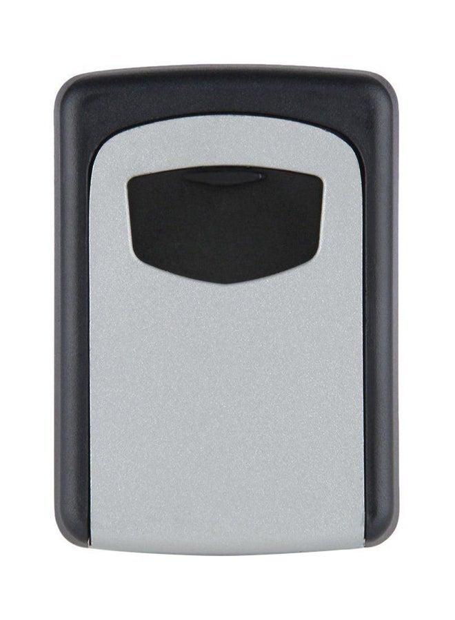 NIBEMINENT Wall Mounted Electronic Key Hiding Storage Box Grey/Black 82x117x37mm - Image 1