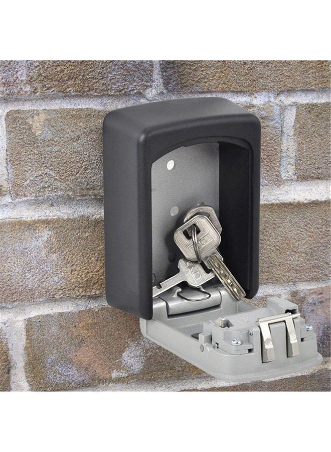 NIBEMINENT Wall Mounted Electronic Key Hiding Storage Box Grey/Black 82x117x37mm - Image 3