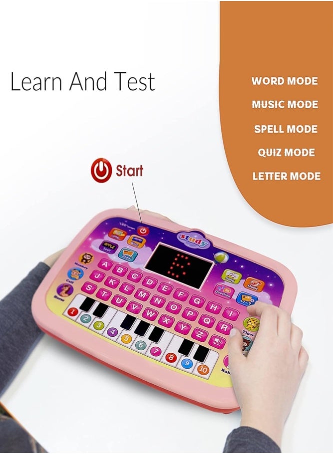 BELLSBERRY Educational Learning Tablet for Kids | ABC Alphabet, Numbers, Music & Animal Sounds | Interactive LED Screen Toy for Toddlers - Image 3