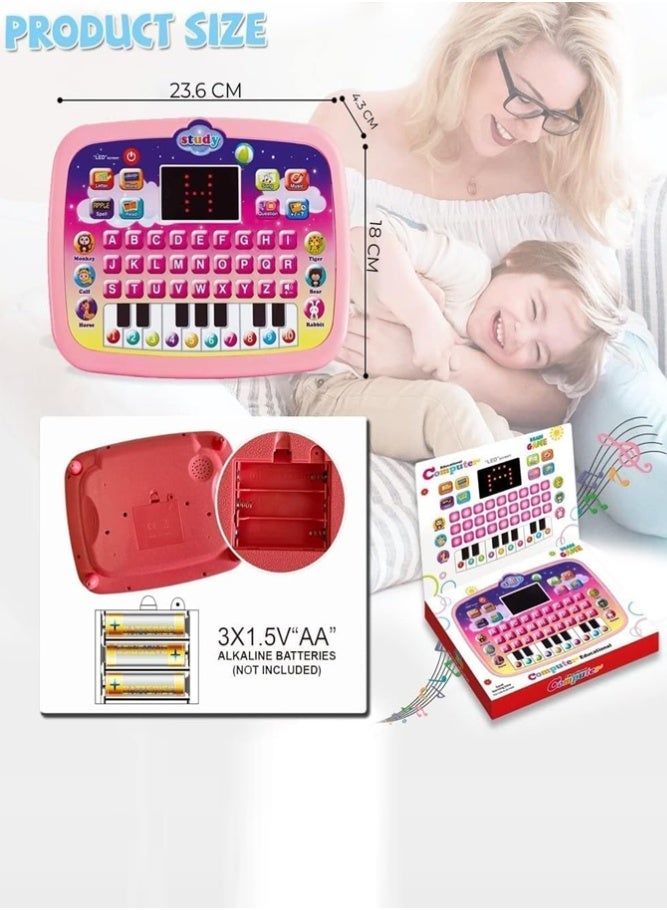 BELLSBERRY Educational Learning Tablet for Kids | ABC Alphabet, Numbers, Music & Animal Sounds | Interactive LED Screen Toy for Toddlers - Image 2