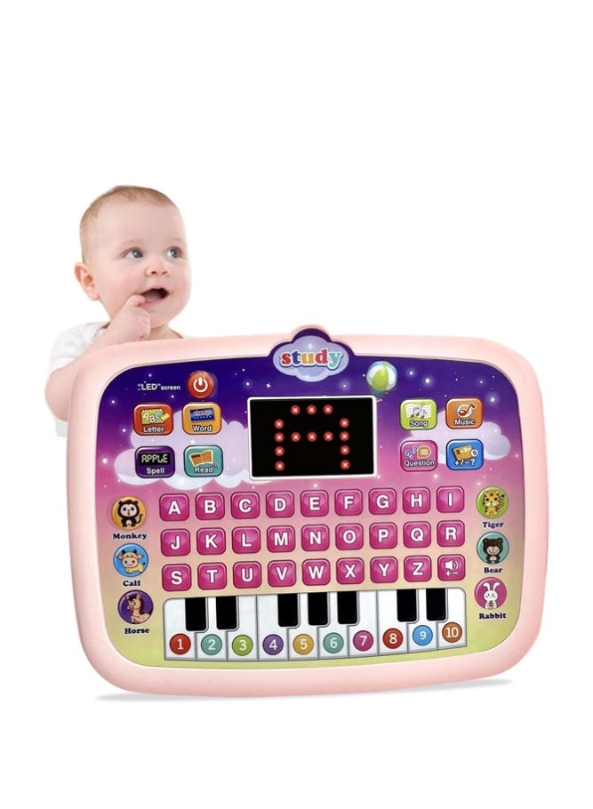 BELLSBERRY Educational Learning Tablet for Kids | ABC Alphabet, Numbers, Music & Animal Sounds | Interactive LED Screen Toy for Toddlers - Image 1