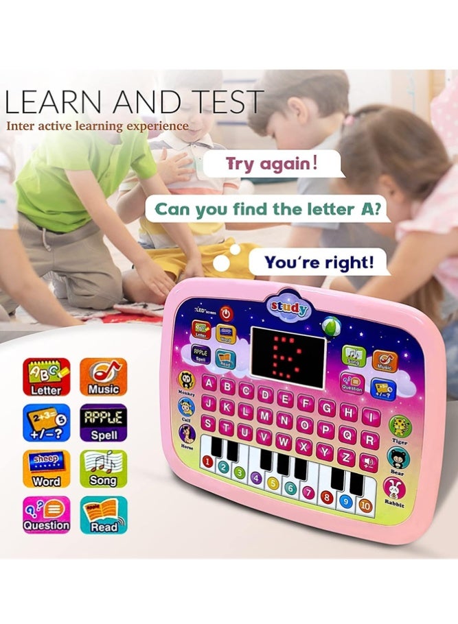 BELLSBERRY Educational Learning Tablet for Kids | ABC Alphabet, Numbers, Music & Animal Sounds | Interactive LED Screen Toy for Toddlers - Image 5
