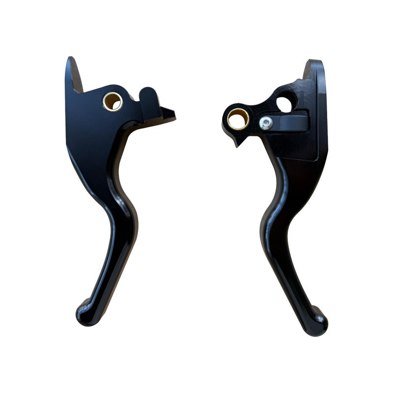COKTNNI Motorcycle 3 Finger Clutch Brake Lever CNC Short Hand Clutch Brake Lever Fit for 20152024 Harley Low RiderS Softail Sport Glide Street Bob Black - Image 2