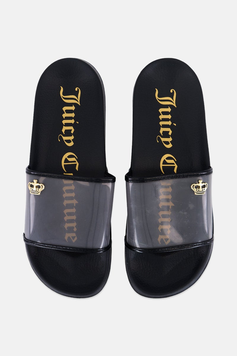 Juicy Couture صنادل ويندوز للنساء، سوداء - Image 3