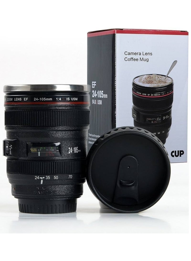 EF Camera Lens Shaped Mug Black standard - Image 1