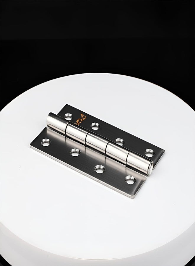 Volo 4 inch x 3 inch x 3 mm Thicknes, Extra Heavy Stainless Steel Premium Door Hinges, Satin Silver Finish(Pack of 8Pcs) - Image 3