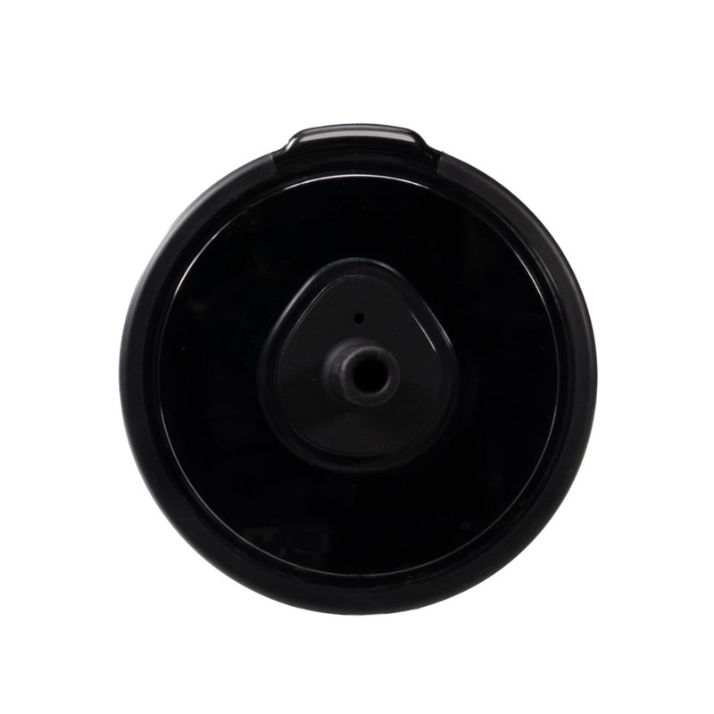 HydroJug هيدروجوج كوب يومي 14 أونصة - كوب معزول مبطن بالسيراميك مع قشة وغطاء ناعم اللمس، مناسب لحامل الأكواب، عزل فراغ مزدوج الجدار، كوب سفر قابل لإعادة الاستخدام - أسود - Image 2