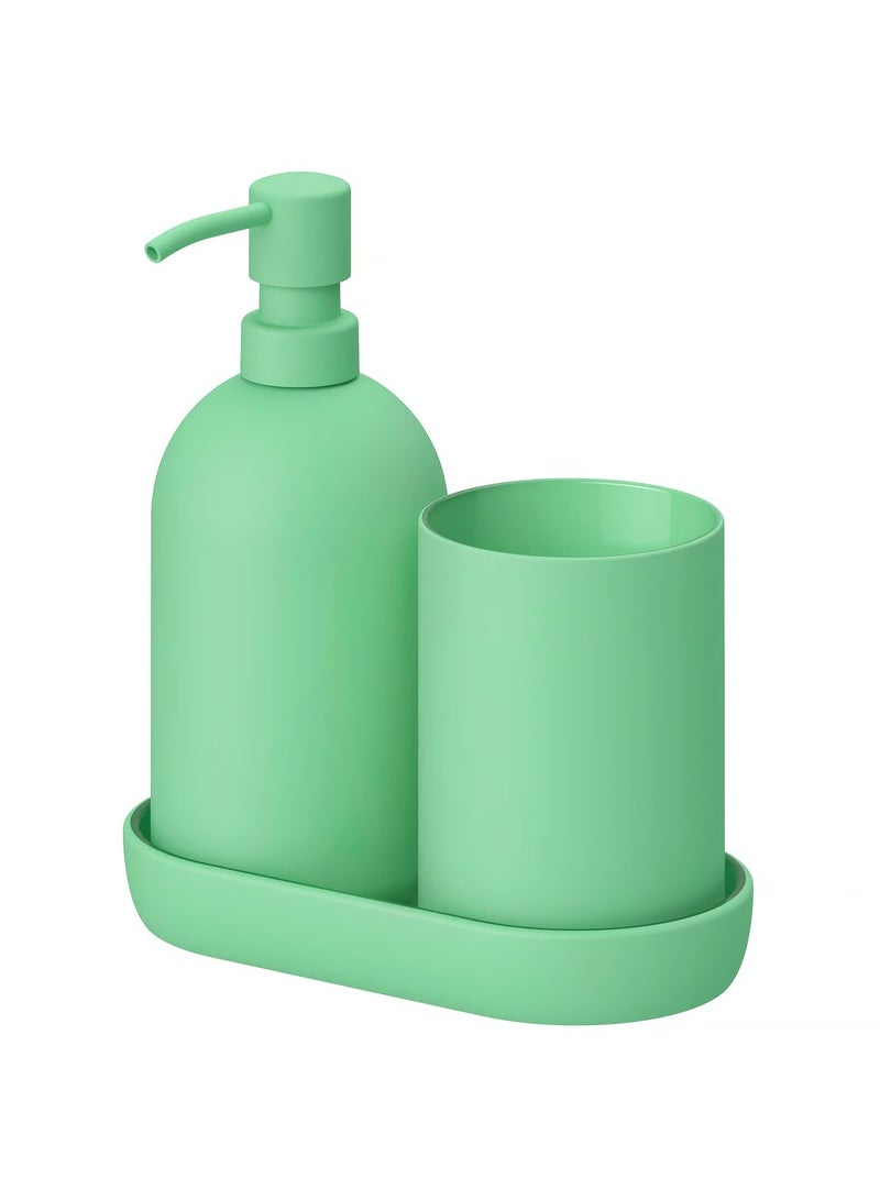 3-Piece Bathroom Set – Light Green | Modern Sleek Design - Image 1