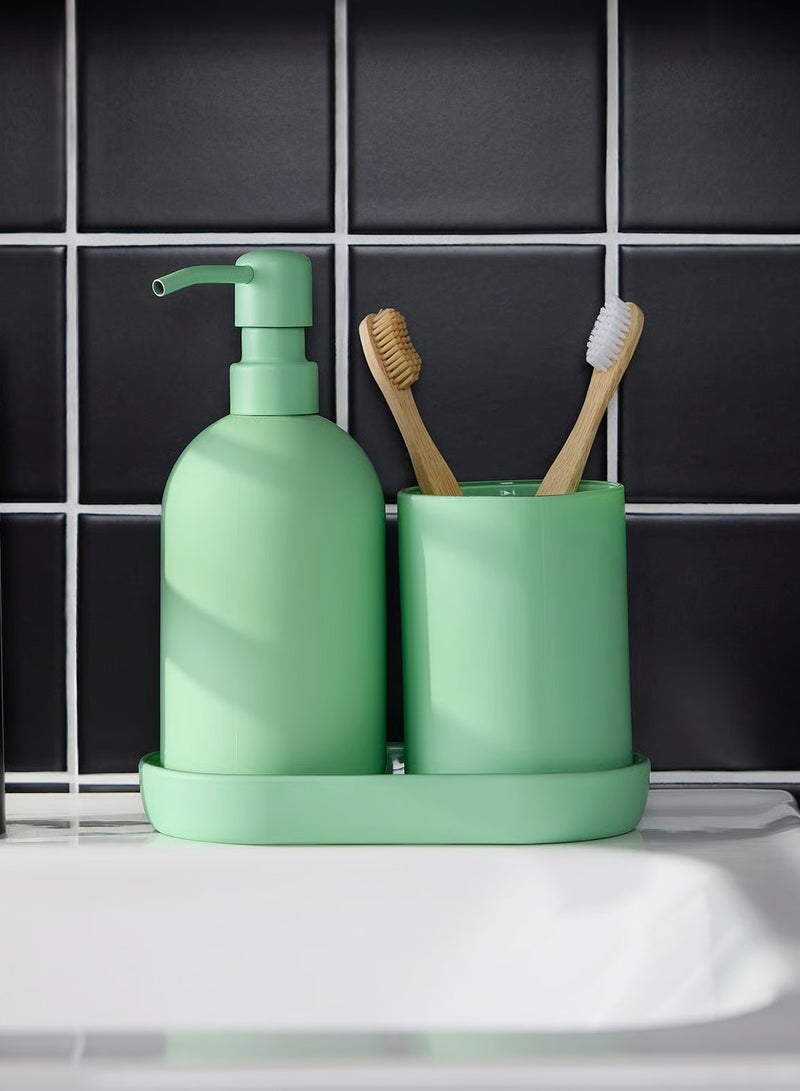 3-Piece Bathroom Set – Light Green | Modern Sleek Design - Image 2