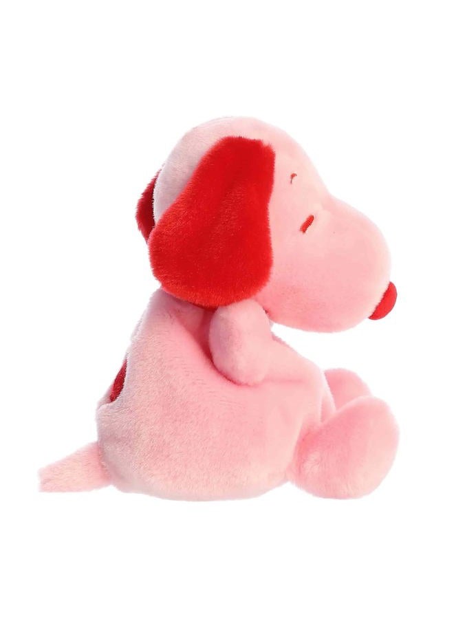 AURORA ® Adorable Peanuts® Snoopy Palm Pals™ Stuffed Animal - Officially Licensed Toys for All Snoopy Fans - Nostalgic Gift for Adults and Valentine's Day - Red & Pink 5 Inches - Image 3