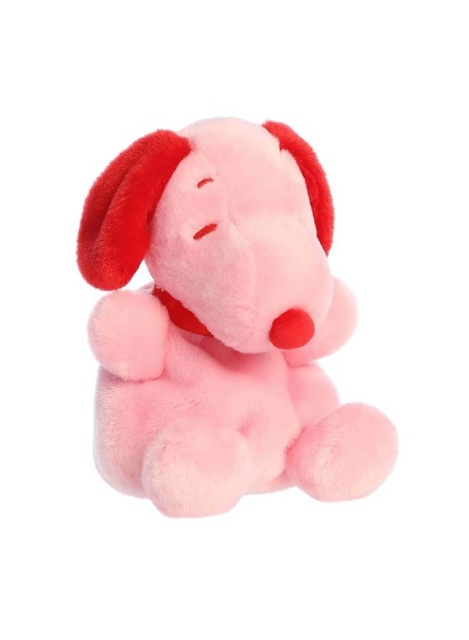 AURORA ® Adorable Peanuts® Snoopy Palm Pals™ Stuffed Animal - Officially Licensed Toys for All Snoopy Fans - Nostalgic Gift for Adults and Valentine's Day - Red & Pink 5 Inches - Image 1