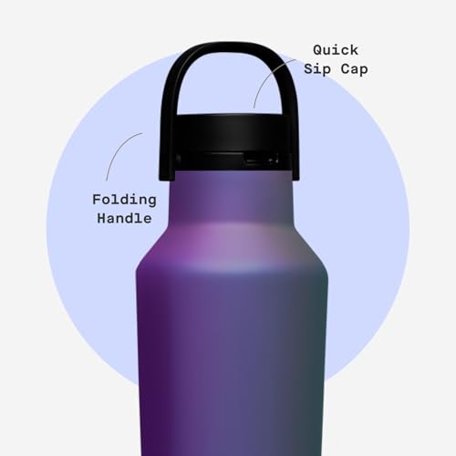 Corkcicle Sport Canteen - Keeps Drinks Cold 25 Hours - Stainless Steel Water Bottle - Triple-Insulated - Spill-Proof - Summer Drinkware Gift - Keeps Drinks Ice Cold - 20 oz - Multi-Color - Image 5