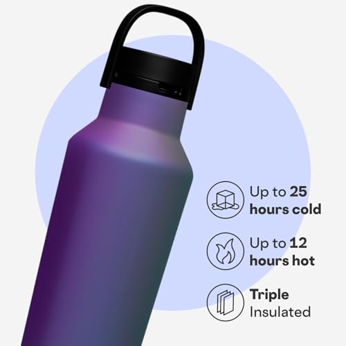 Corkcicle Sport Canteen - Keeps Drinks Cold 25 Hours - Stainless Steel Water Bottle - Triple-Insulated - Spill-Proof - Summer Drinkware Gift - Keeps Drinks Ice Cold - 20 oz - Multi-Color - Image 3