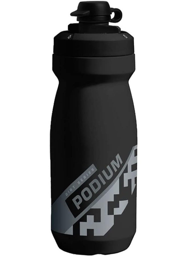 كاميلباك زجاجة CamelBak Podium Dirt Series بسعة 21 أونصة – أسود، معزولة، غطاء وحماية من الطين، خالية من BPA - Image 1